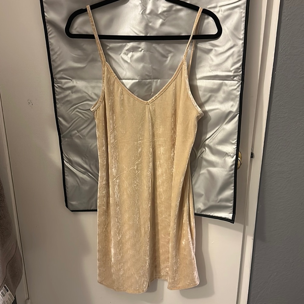 The hanger nude strapped dress